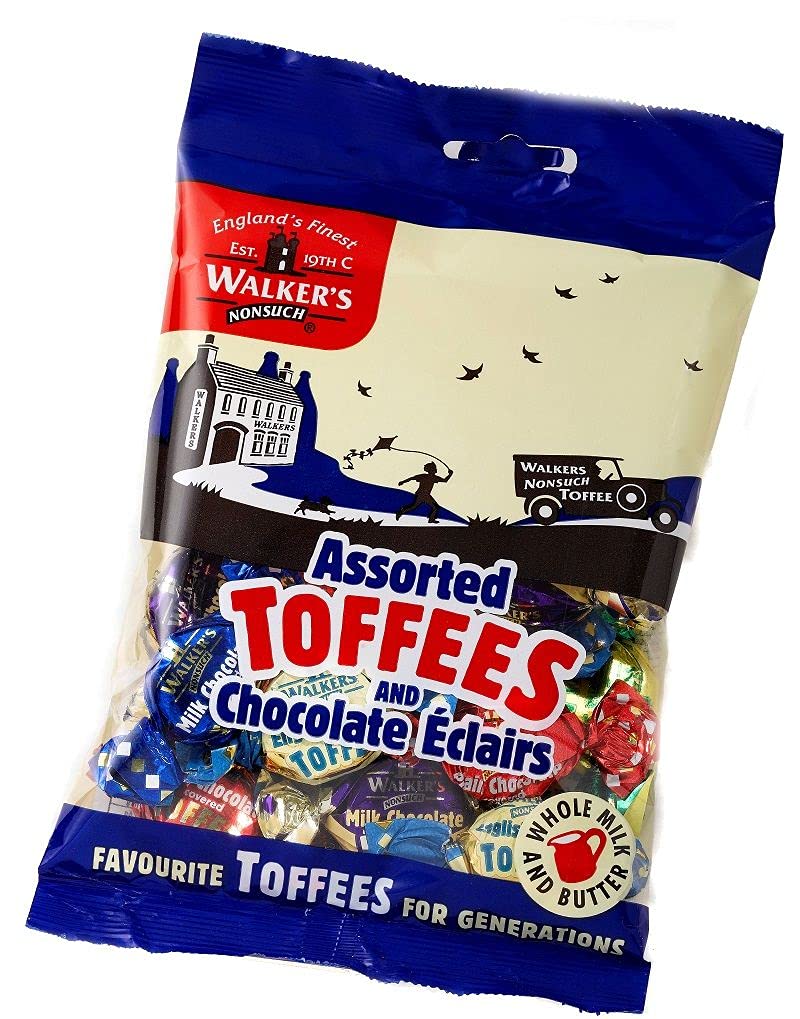Walkers Nonsuch Assorted Toffees and Chocolate Éclairs (150g x 6)