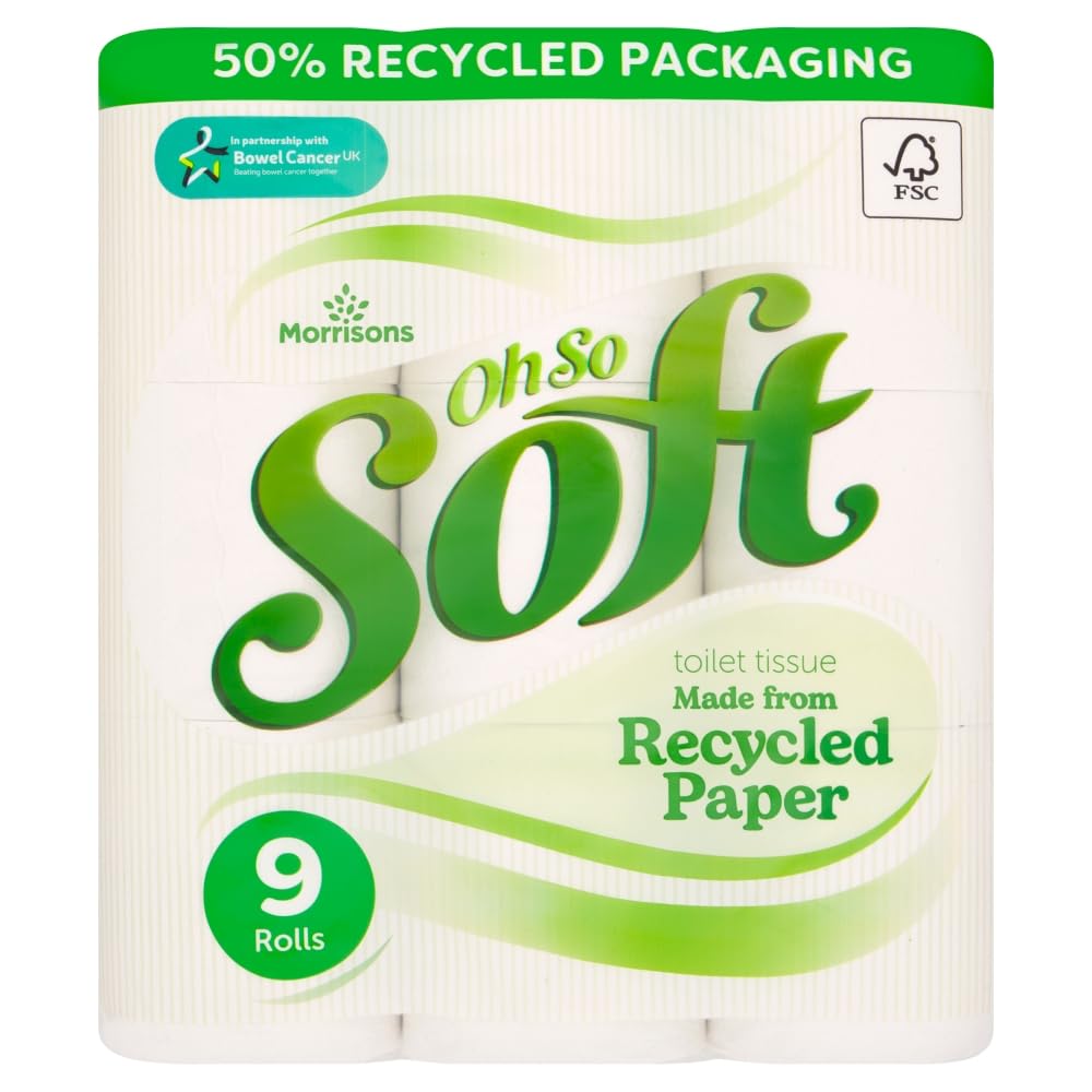 Morrisons 100% Recycled Toilet Roll 9pk