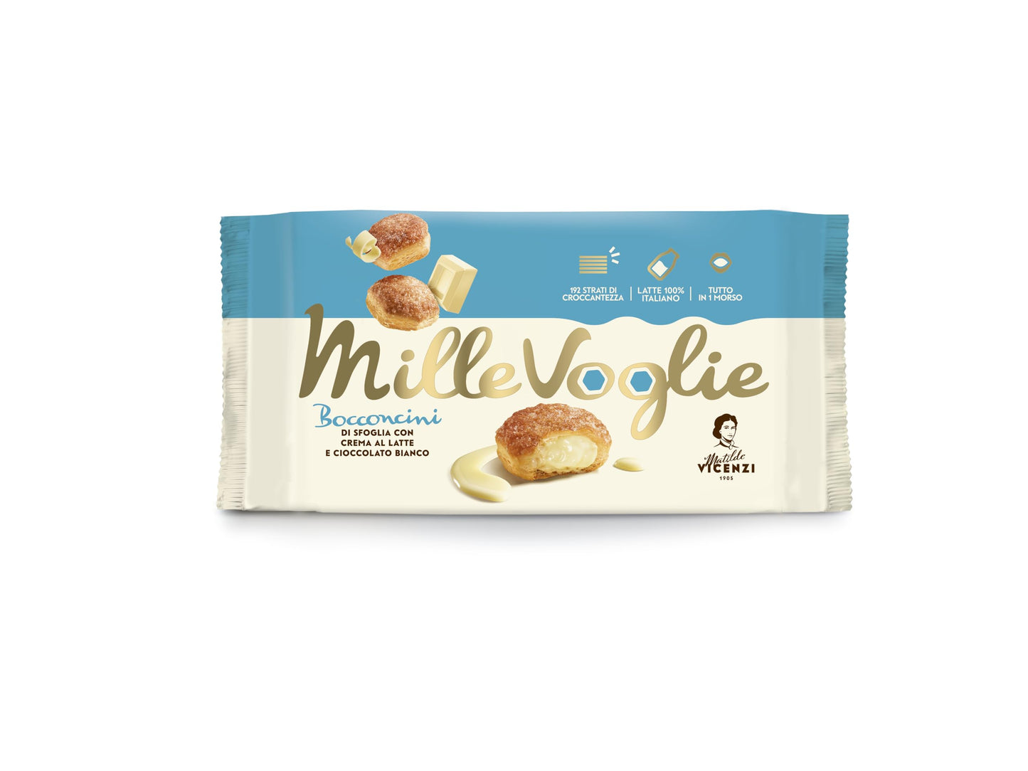 Matilde Vicenzi Bocconcini Milk and White Chocolate Cream, 100g