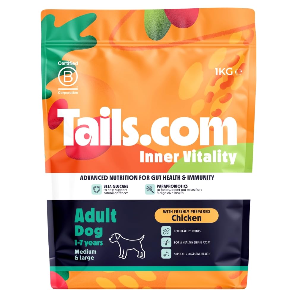 Tails.Com Inner Vitality Medium & Large Adult Chicken Kibble 1kg