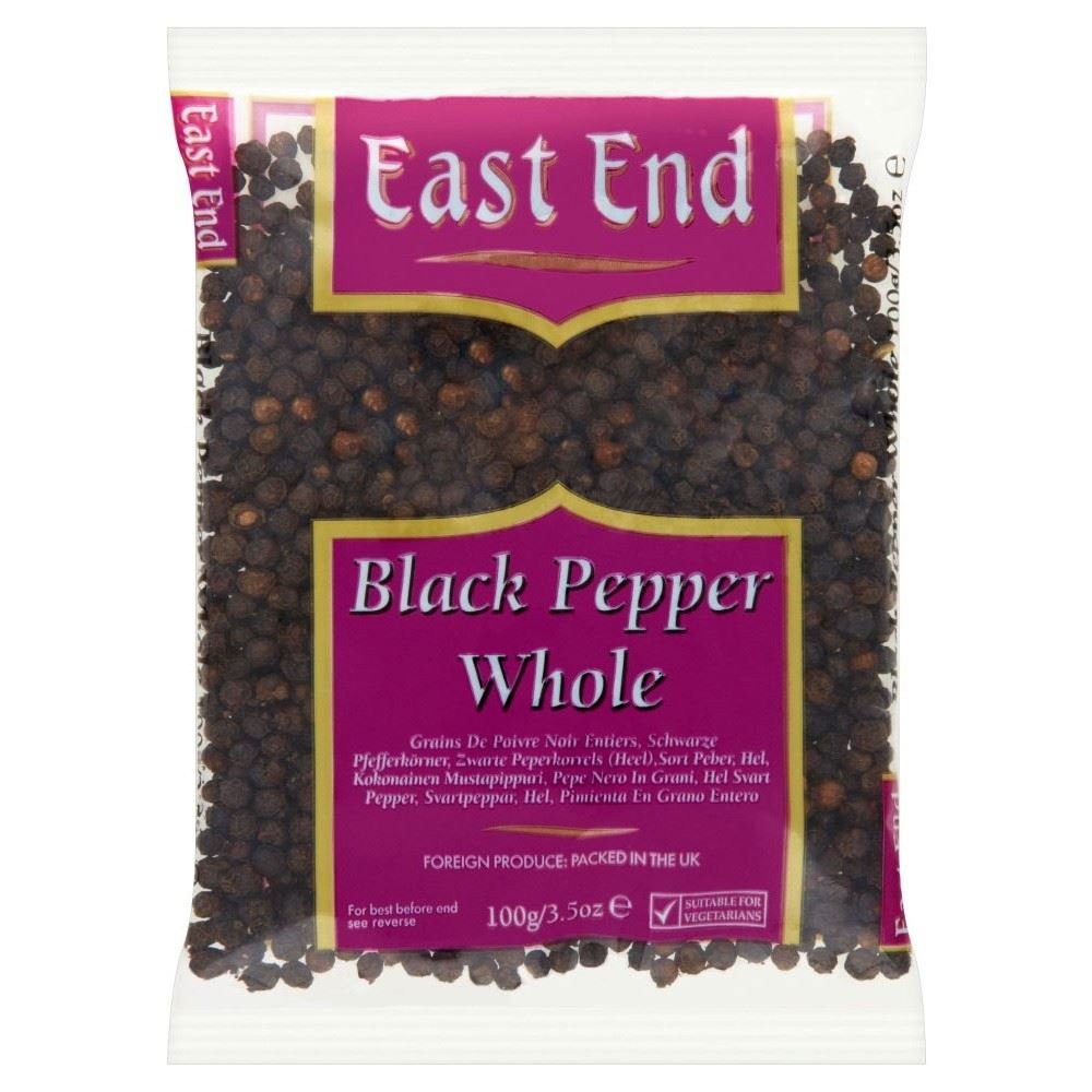 East End Whole Black Pepper 100g