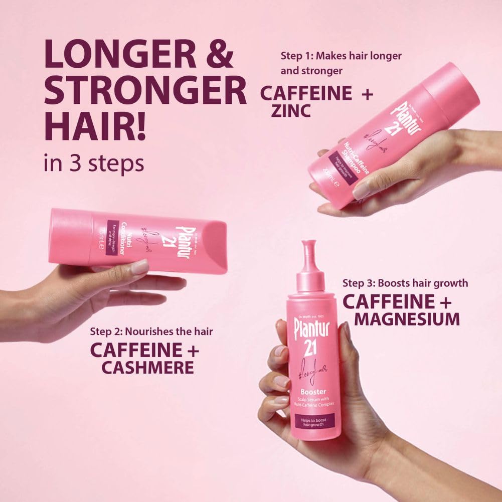 Plantur 21#longhair Booster for Long and Brilliant Hair 125ml | Womens Booster For Hair Growth | Booster Hair Serum Without Silicones Or Parabens | Energy Kick for Hair Roots