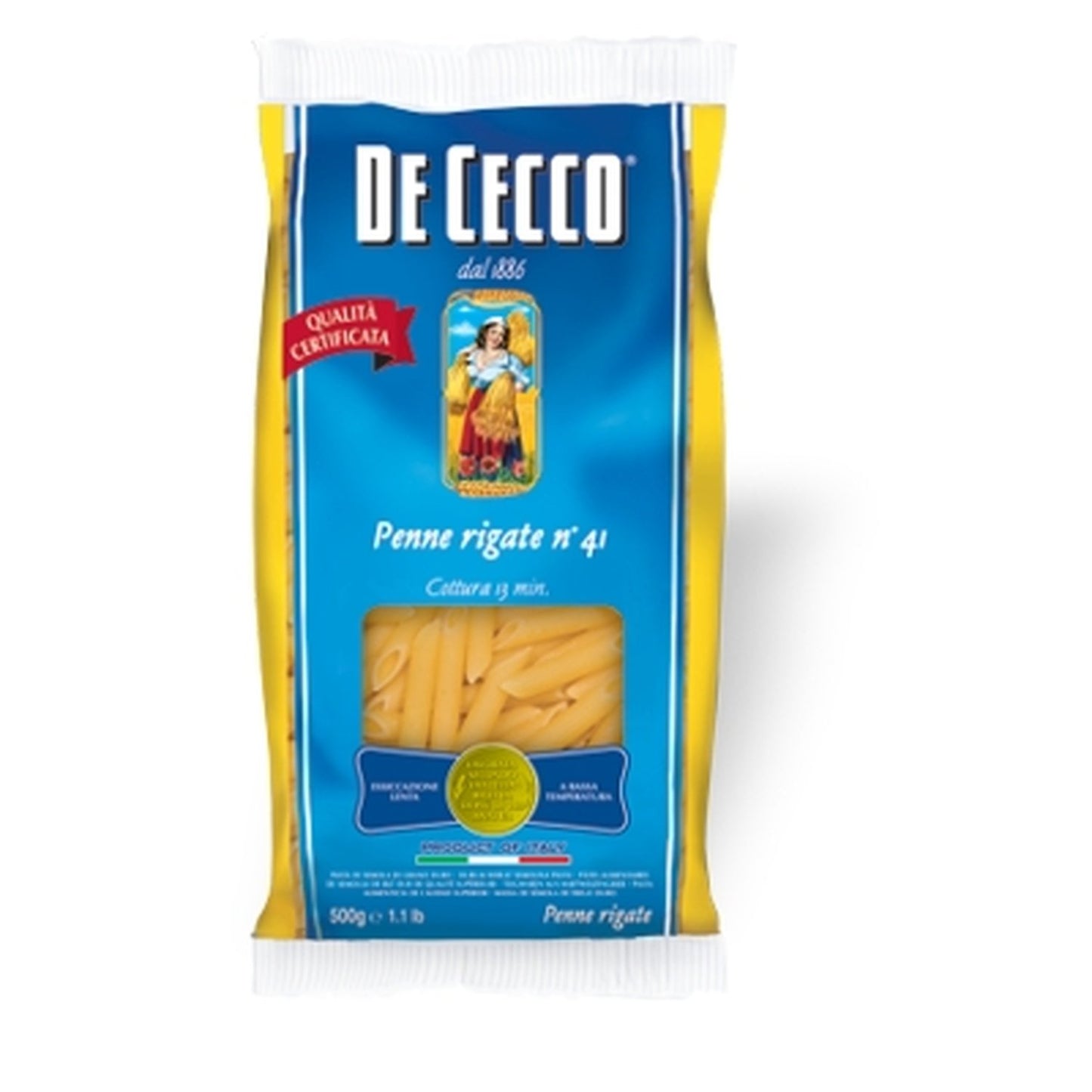 Pasta Penne rigate n° 41 500 gr. - De Cecco