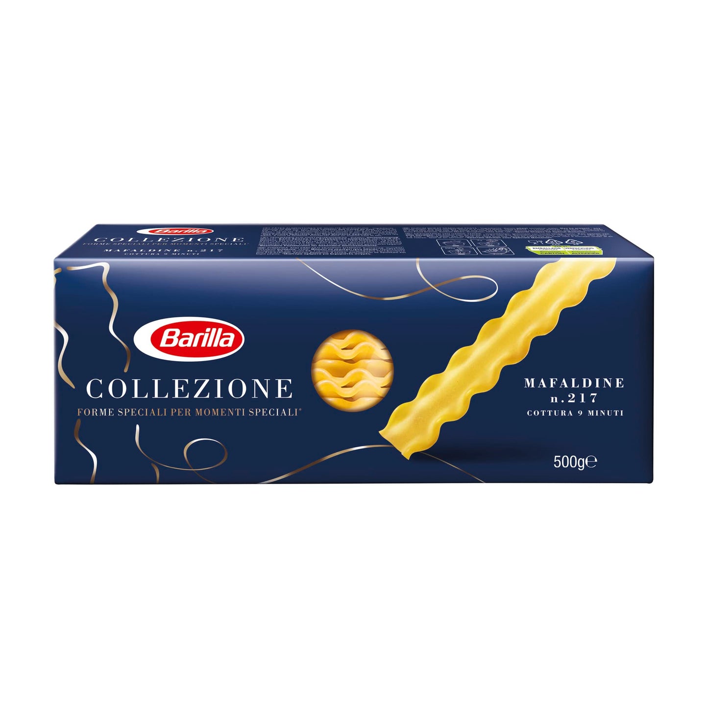 Barilla Collezione Pasta Mafaldine Made of High-Quality Durum Wheat Always al Dente, 3 x 500 g