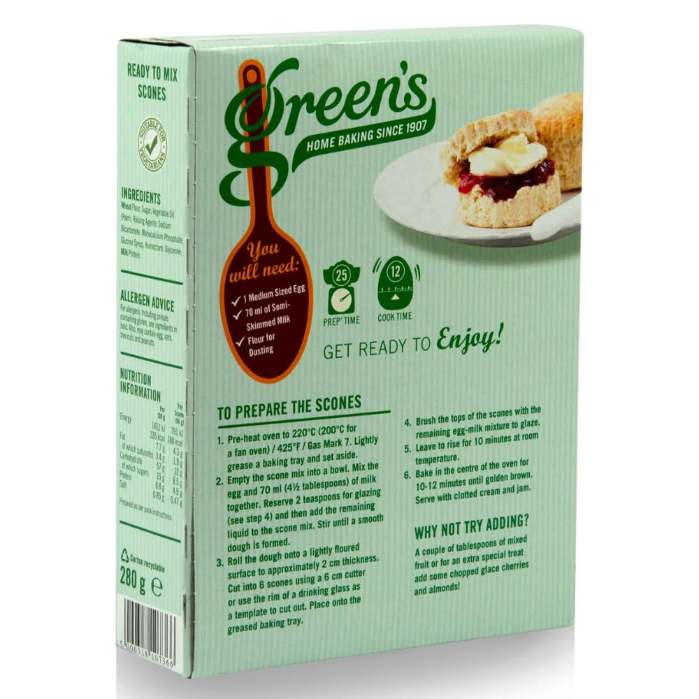 Green's Classic Scones, Pack of 6 (6 x 280 g)