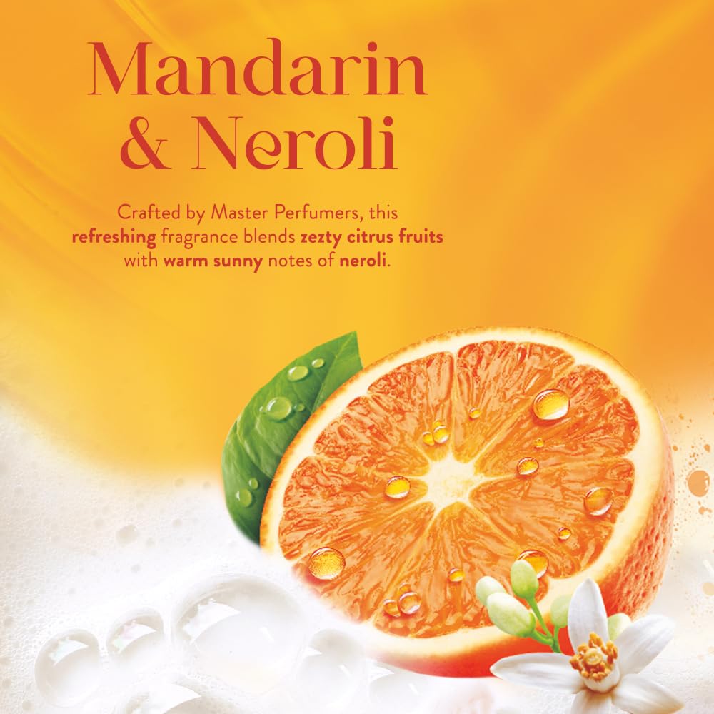 Imperial Leather Mandarin & Neroli Body Wash Shower Gel, Rich Creamy Lather & Long-lasting Luxury Fragrance, Vegan & Cruelty Free (6 x 235ml)
