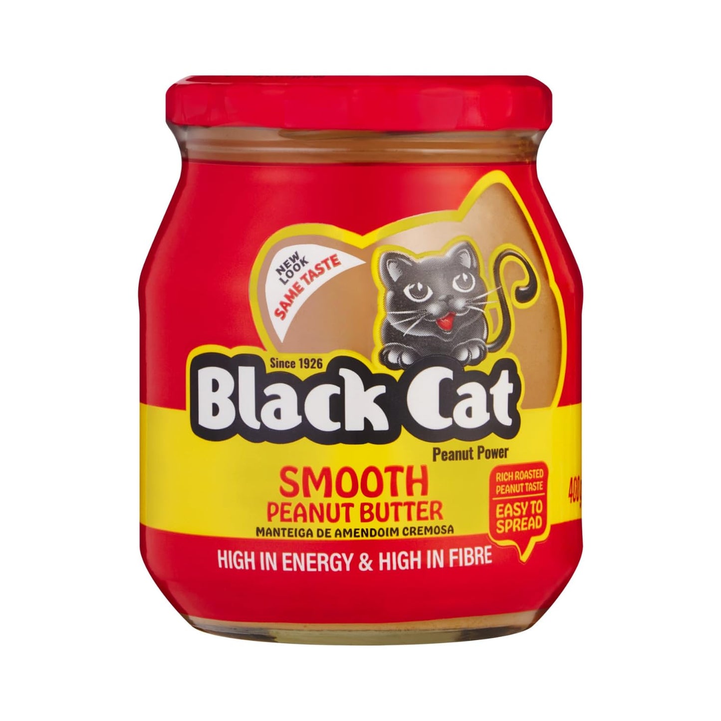 Black Cat Peanut Butter Smooth 410g Jar