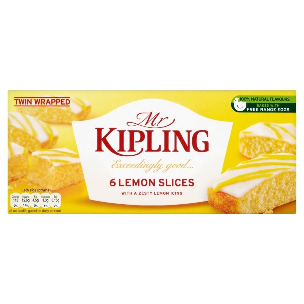 Mr Kipling Lemon Layered Slices 6 per pack