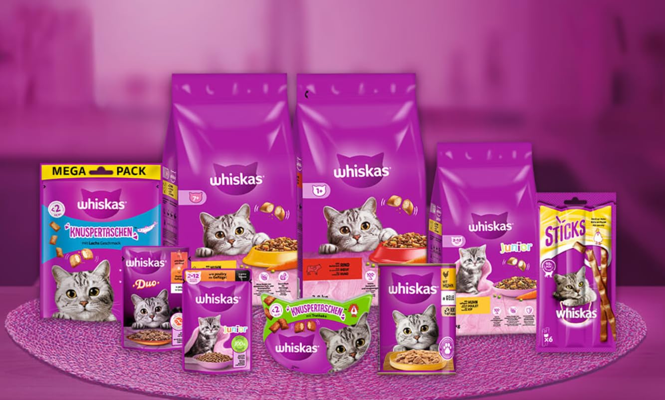 whiskas Cat milk lactose and fat reduced, 6 x 200 ml.
