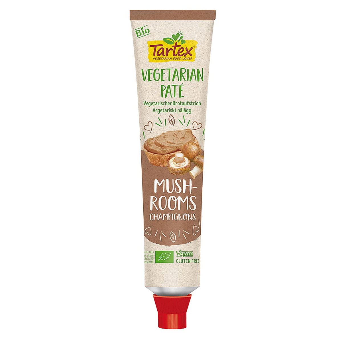 Tartex | Mushroom pate - og | 1 x 200g