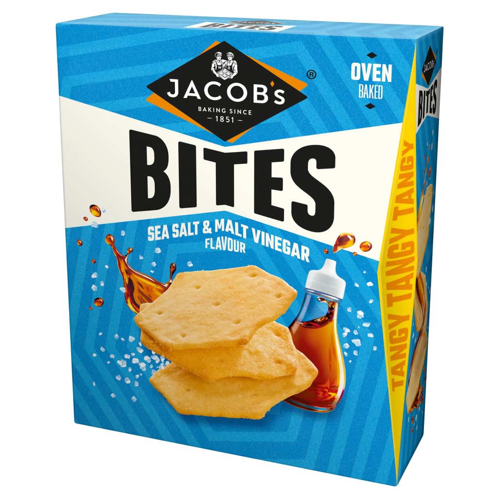 Jacob's Bites Sea Salt & Malt Vinegar 125g
