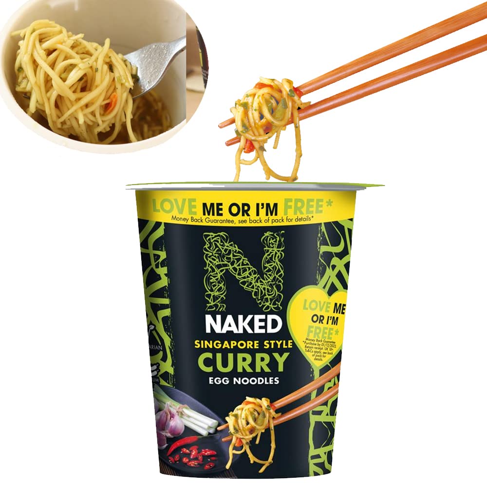 Naked Singapore Style Curry Egg Noodles Pot 78g
