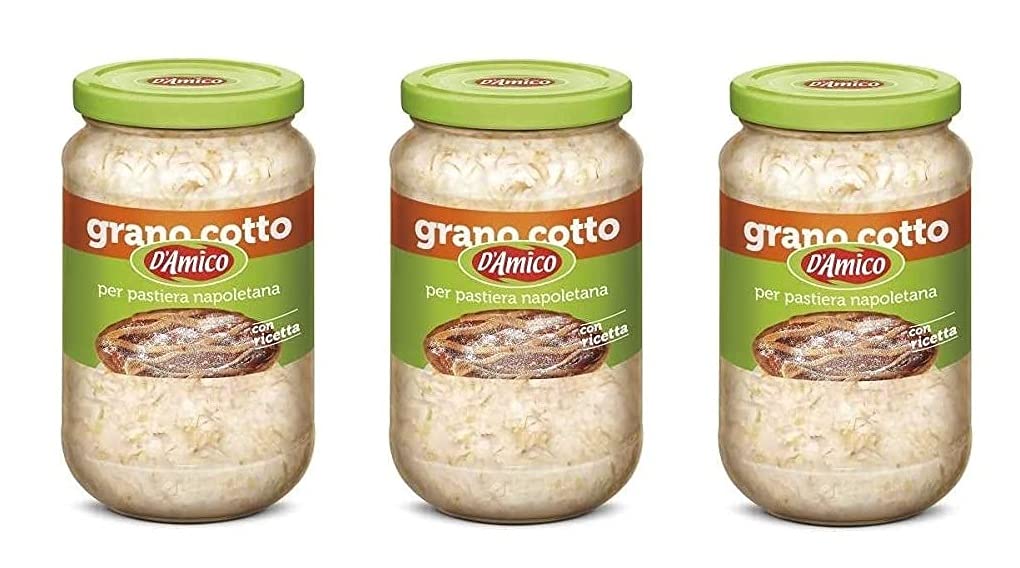 D'amico Grano Cotto per Pastiera Napoletana 580 g Cooked Italian Wheat