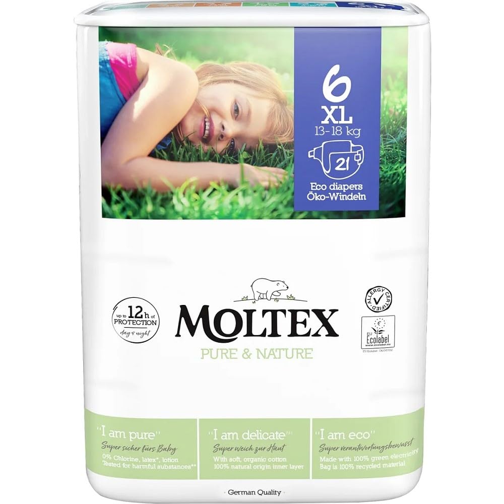 Moltex Pure & Nature Couches Taille 1-6 (Taille 6XL)