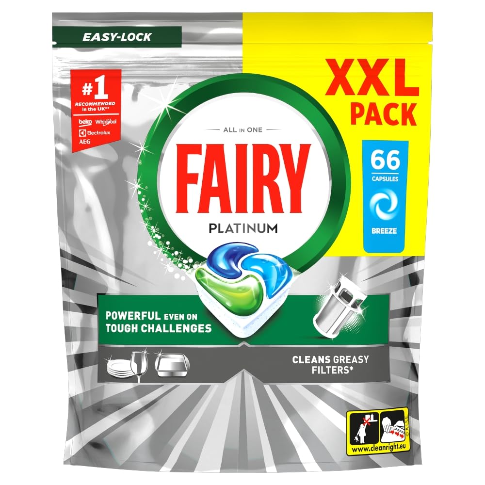 Fairy Platinum Auto Dishwasher Tablets Original 66 Pack