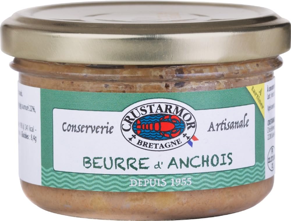 CRUSTARMOR Anchovy Butter, Artisanal Conserverie from Bretagne, 90g