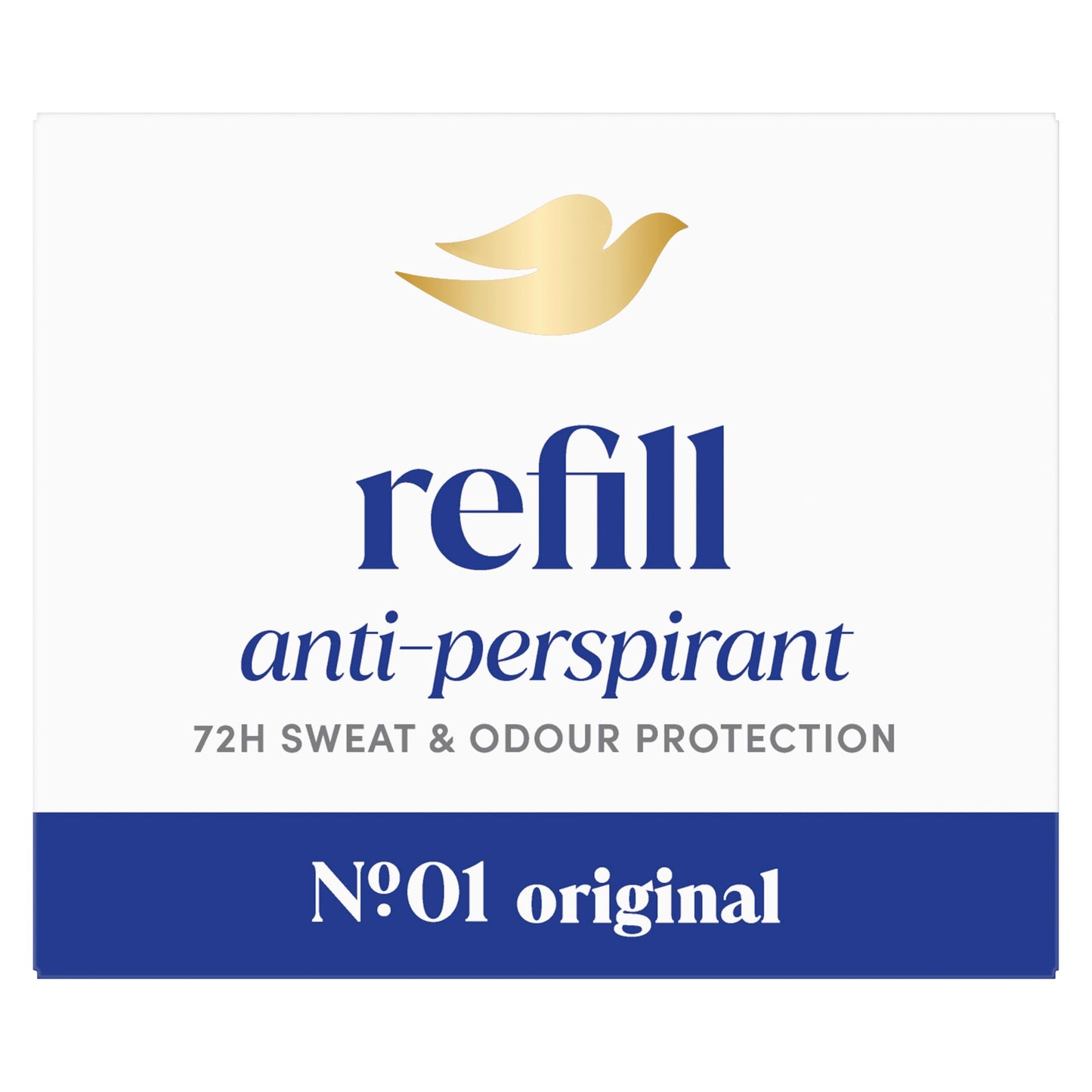 Dove No1 Original 72h Antiperspirant Deodorant Refill Pack 35ml