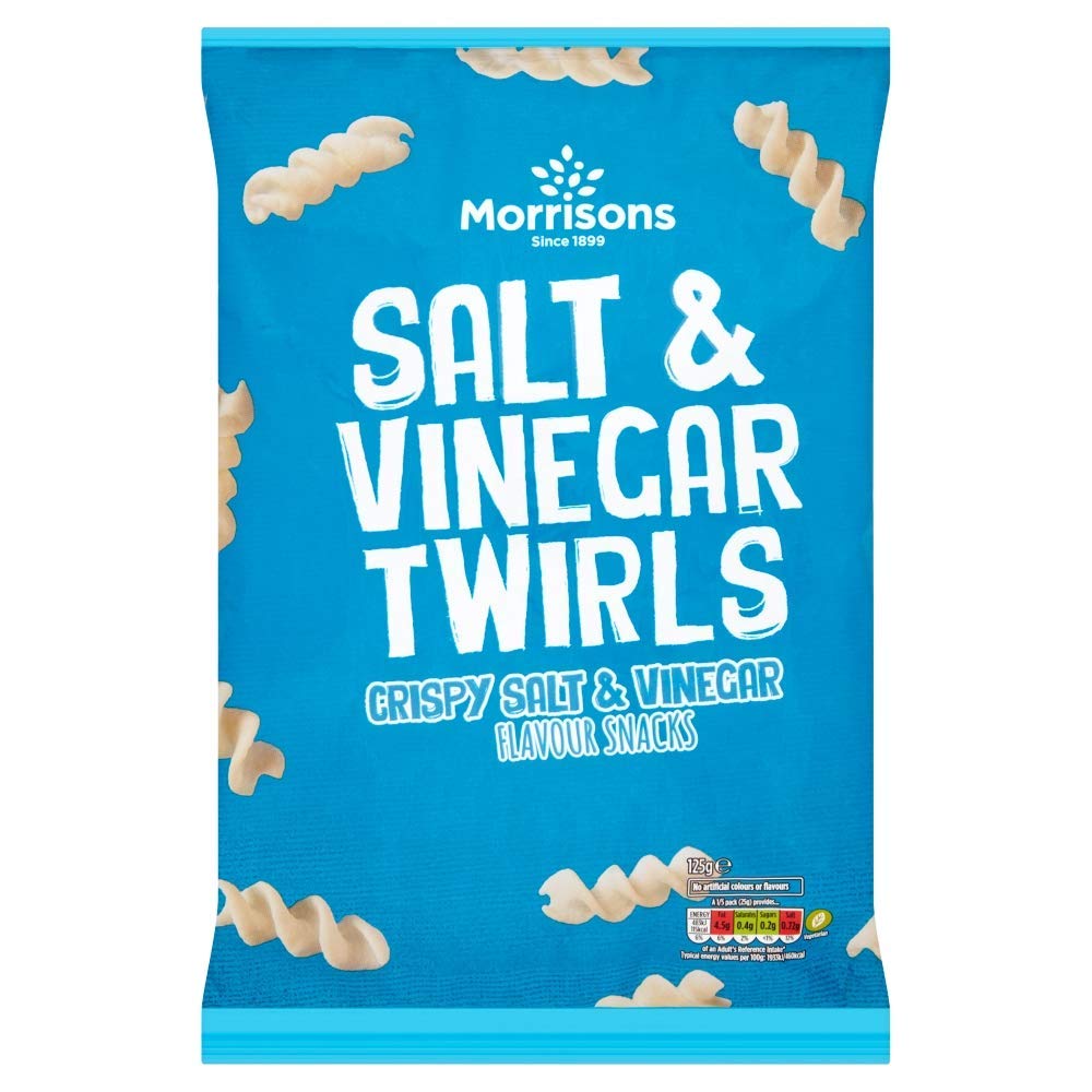 Morrisons Salt & Vinegar Flavour Twists, 125g
