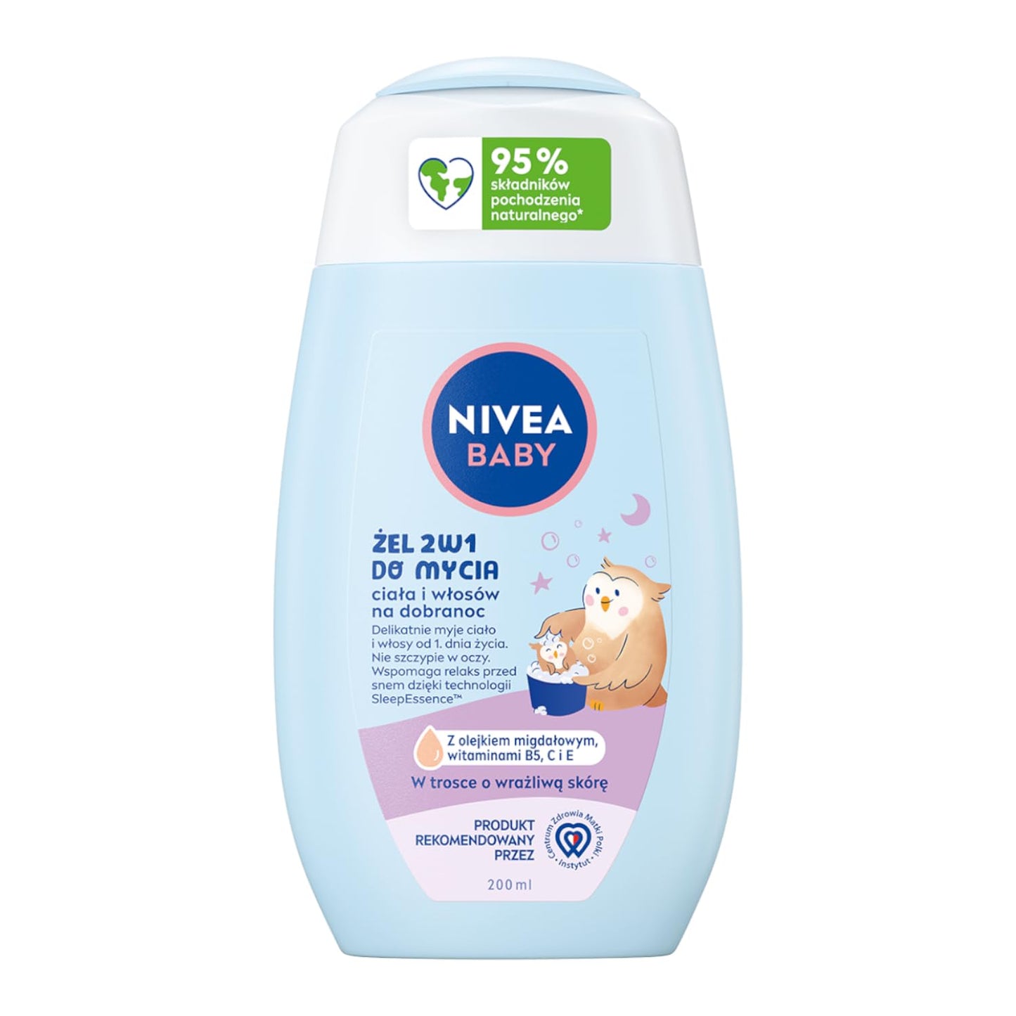 NIVEA BABY body and hair shower gel, 200ml