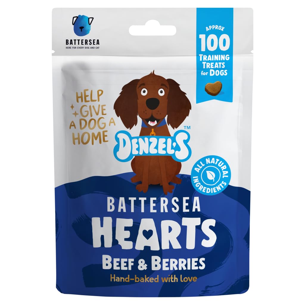 Denzel's Battersea Hearts For Dogs Beef & Berries 90g