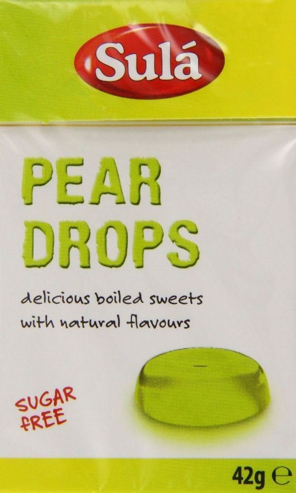 Sula Pear Drops Sugar Free Boiled Sweets 42g