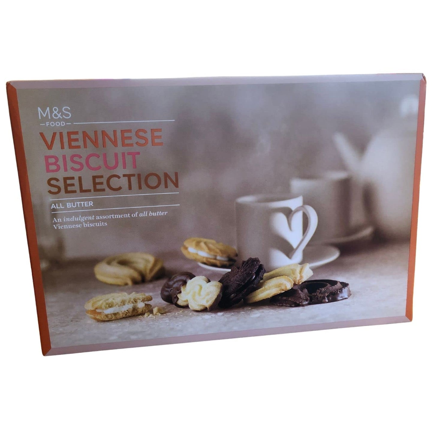 Marks and Spencer Extremely Chocolatey Milk Dark and White Chocolate Biscuits 450g, with M&S Belgian Chocolate Biscuit Tin 400g and M&S Viennese All Butter Biscuit Selection 450g Biscuits Gift Bundle