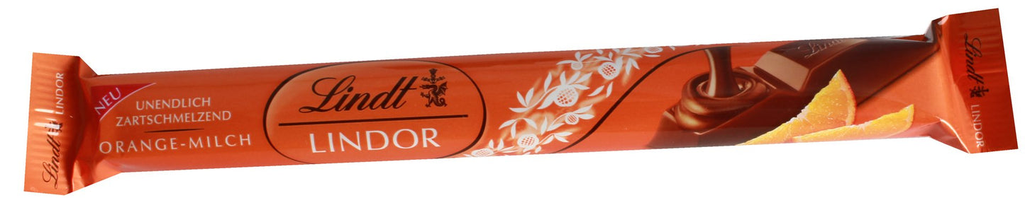 Lindt Lindor Orange Milk Treat Bar 38 g (3 Bars)