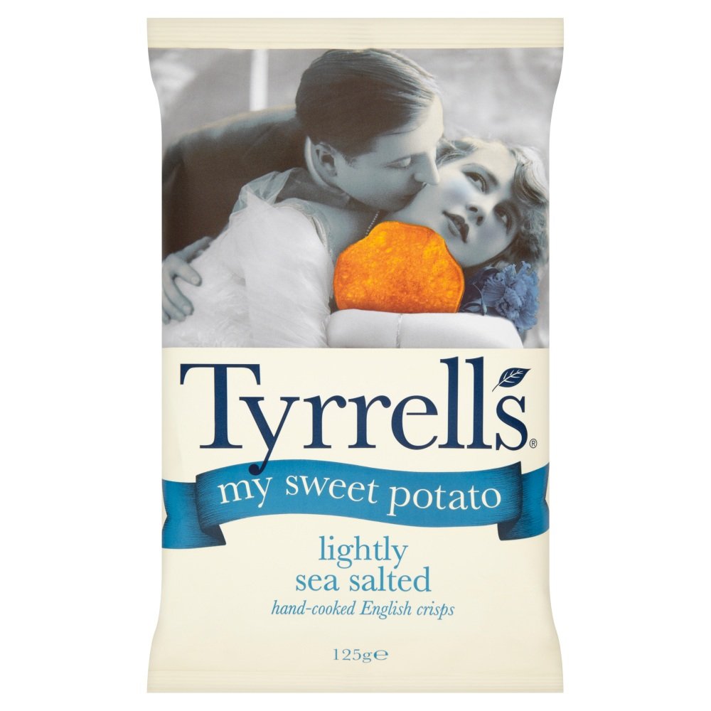 Tyrrells My Sweet Potato Lightly Sea Salted Crisps, 125g