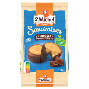 St Michel Savaroise Chocolate sponge cakes (x8) 220g