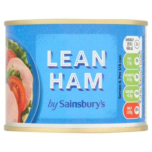 Sainsbury's Lean Tinned Cooked Ham 200g