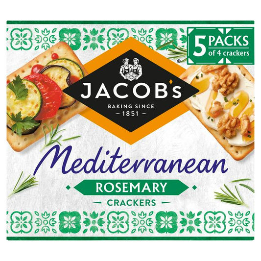 Jacob's Mediterranean Crackers - Rosemary Flavour 190G
