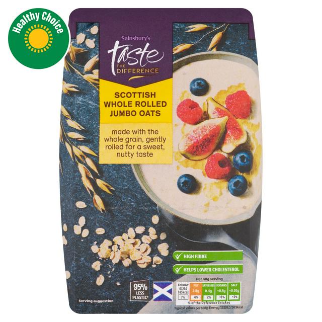 Sainsbury's Whole Rolled Porridge Oats, Taste the Difference 750g