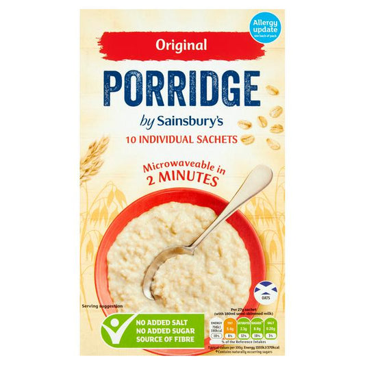 Sainsbury's Porridge Original 10x27g