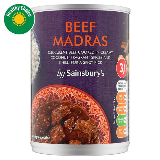 Sainsbury's Tinned Beef Madras Curry 392g