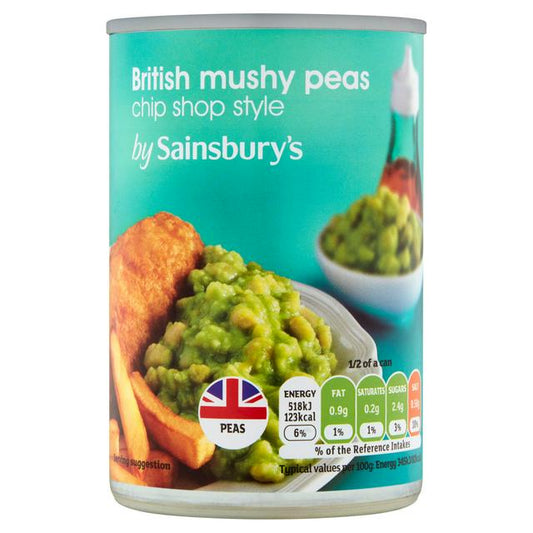 Sainsbury's Tinned Chip Shop Style Mushy Peas 300g