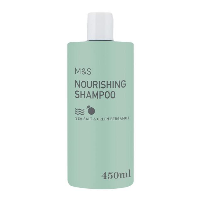 M&S Nourishing Shampoo 450ml - Sea Salt & Green Bergamot