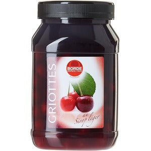 Borde Griottes Dénoyautées au Sirop Léger 1L