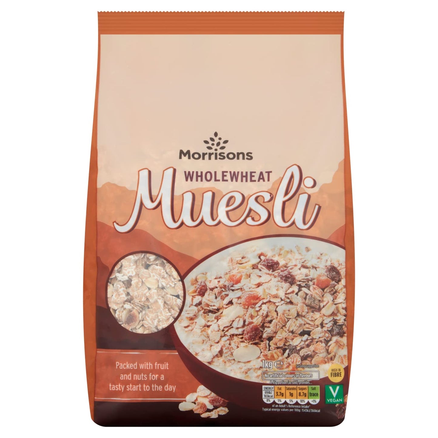 Morrisons Whole Wheat Muesli, 1 Kg