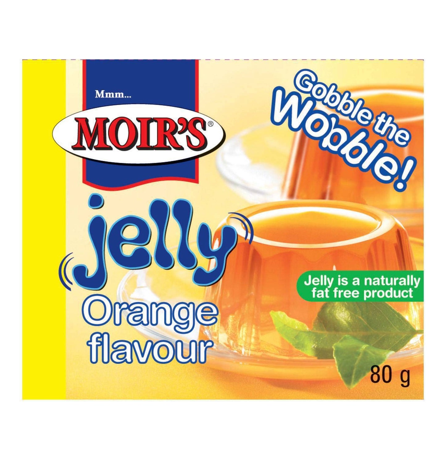 Moir's Jelly 80g | (Pack of 3) Choose Your Flavour (Orange)