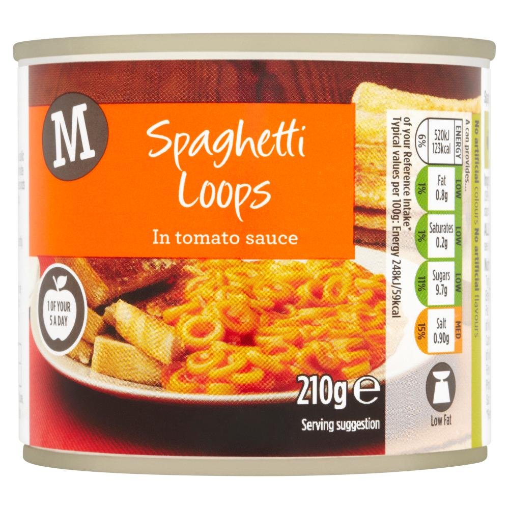 Morrisons Spaghetti Hoops, 210g