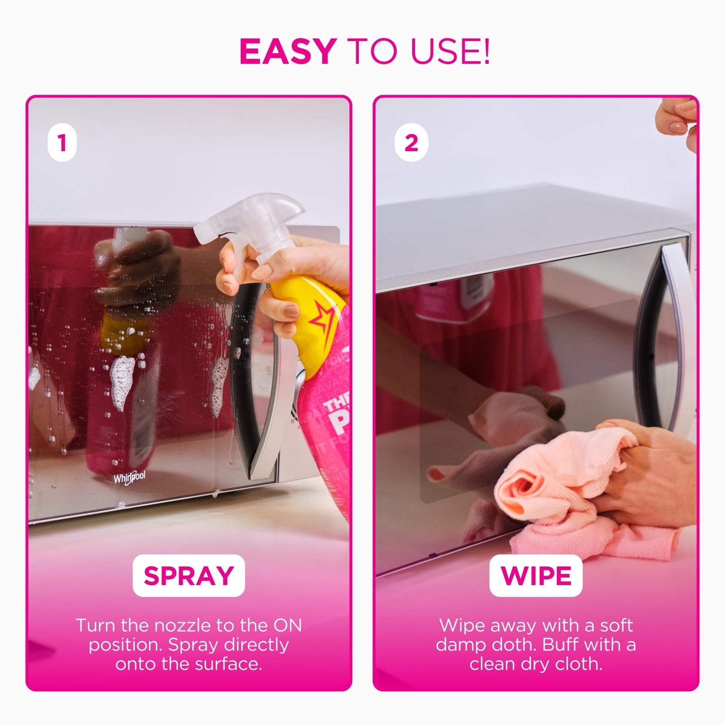 The Pink Stuff Miracle Multi-Purpose Cleaner – Removes Grease, Grime, and Stains on Kitchens, Bathrooms, Floors, and More - 850ml