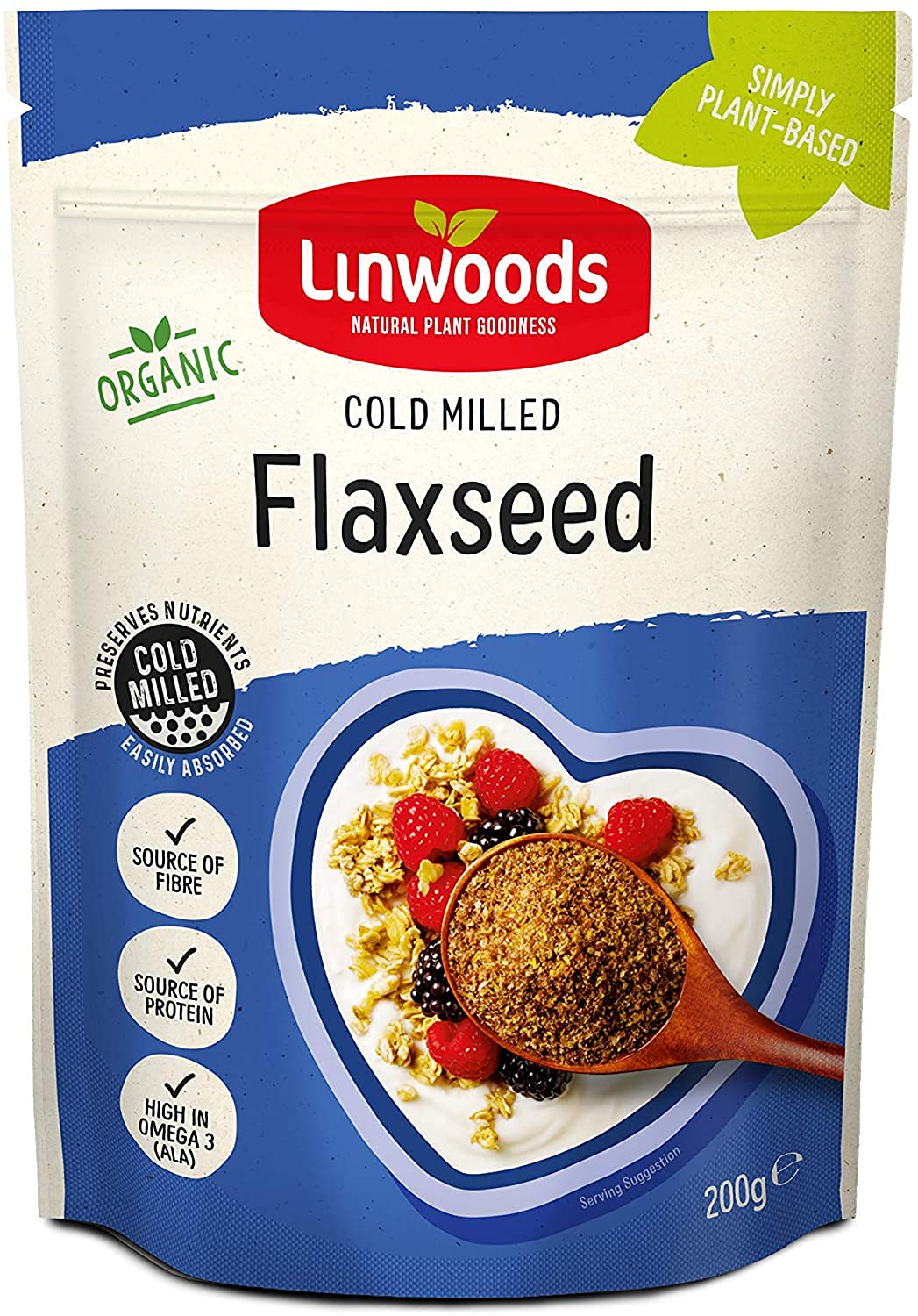 Linwoods Milled Organic Flaxseeds, 200g