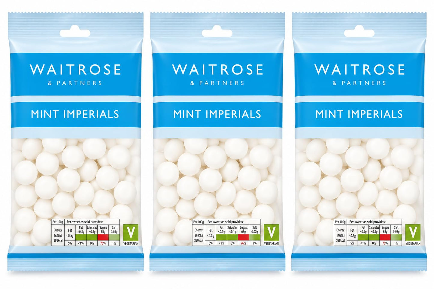 Waitrose Mint Imperials 200g, Pack of 3
