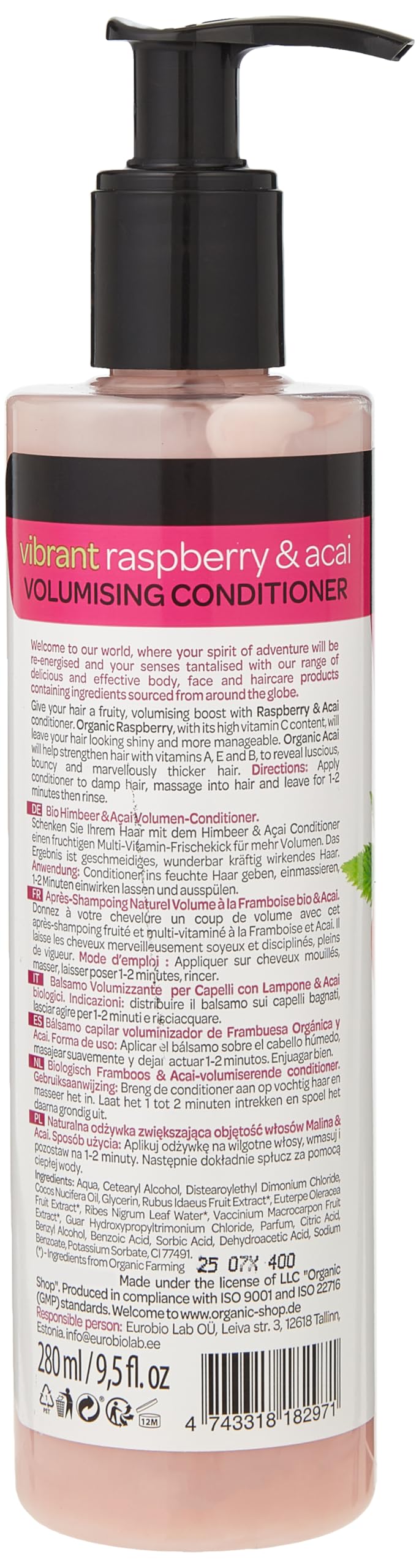 Organic Shop Raspberry & Acai Volumising Conditioner