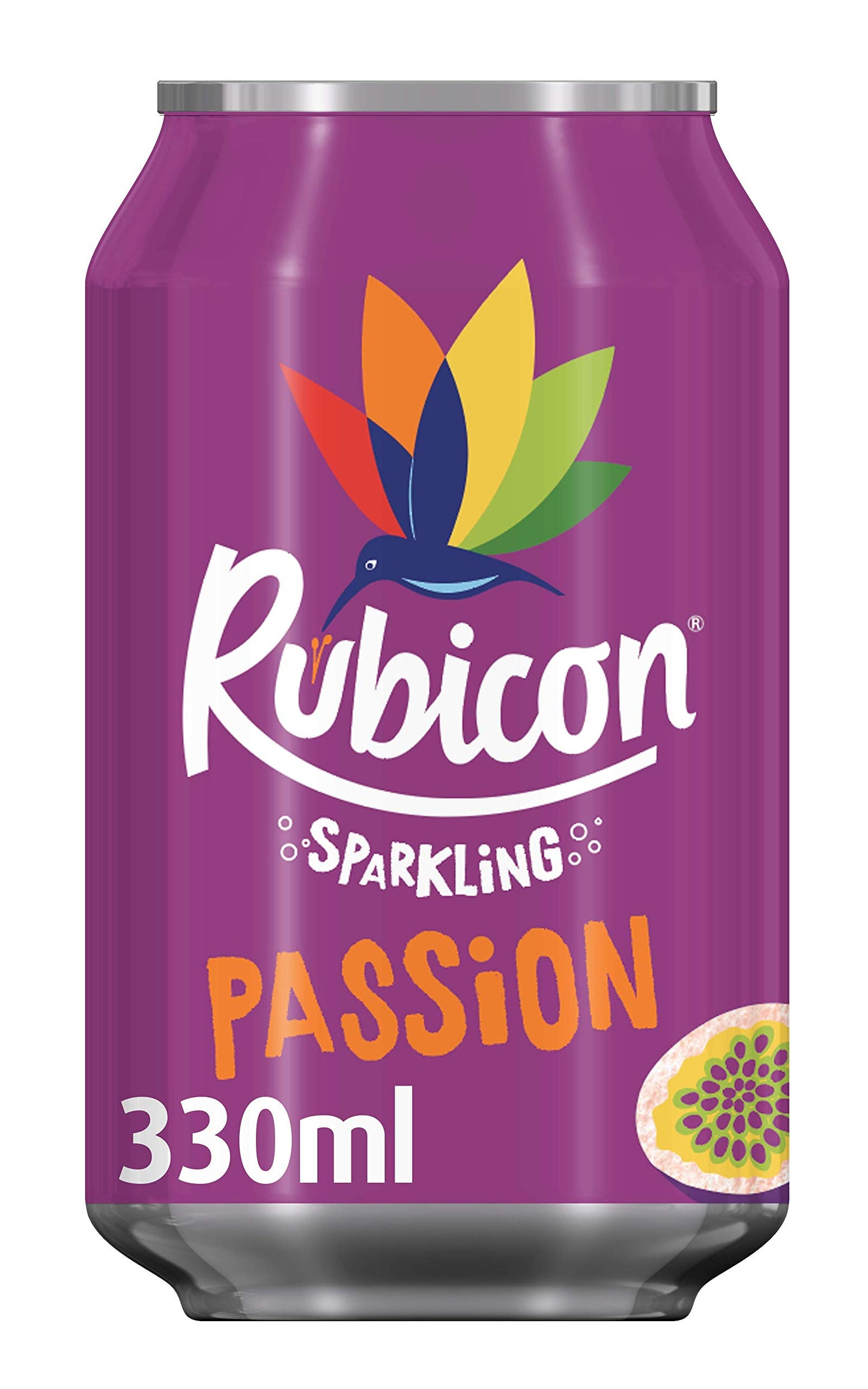 Rubicon Sparkling Passion Juice Drink Cans, 24 x 330 ml
