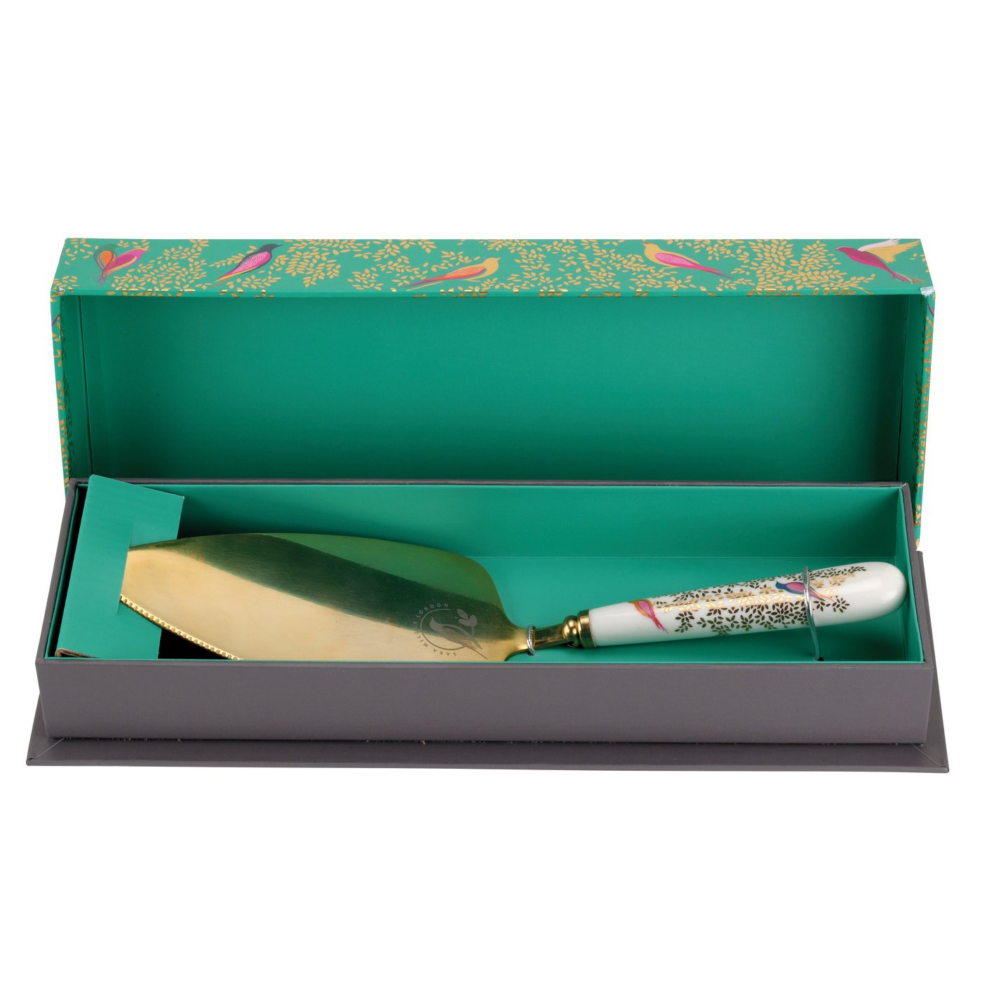 Sara Miller for Portmeirion Chelsea 3 Tier Cakestand-Green, Ceramic, 280 x 280 x 60 cm