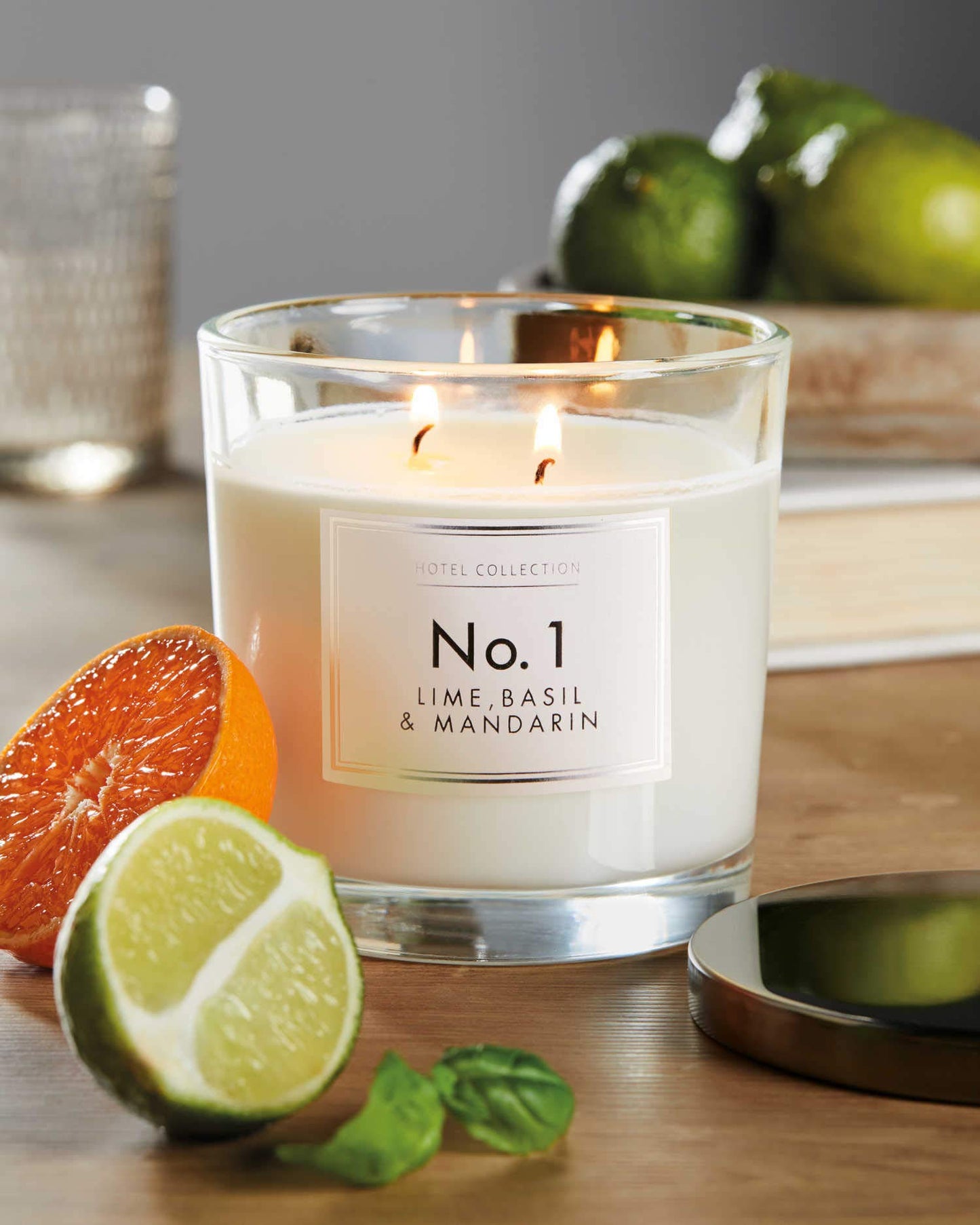 Aldi No1 Lime & Basil Mandarin Candle 300g