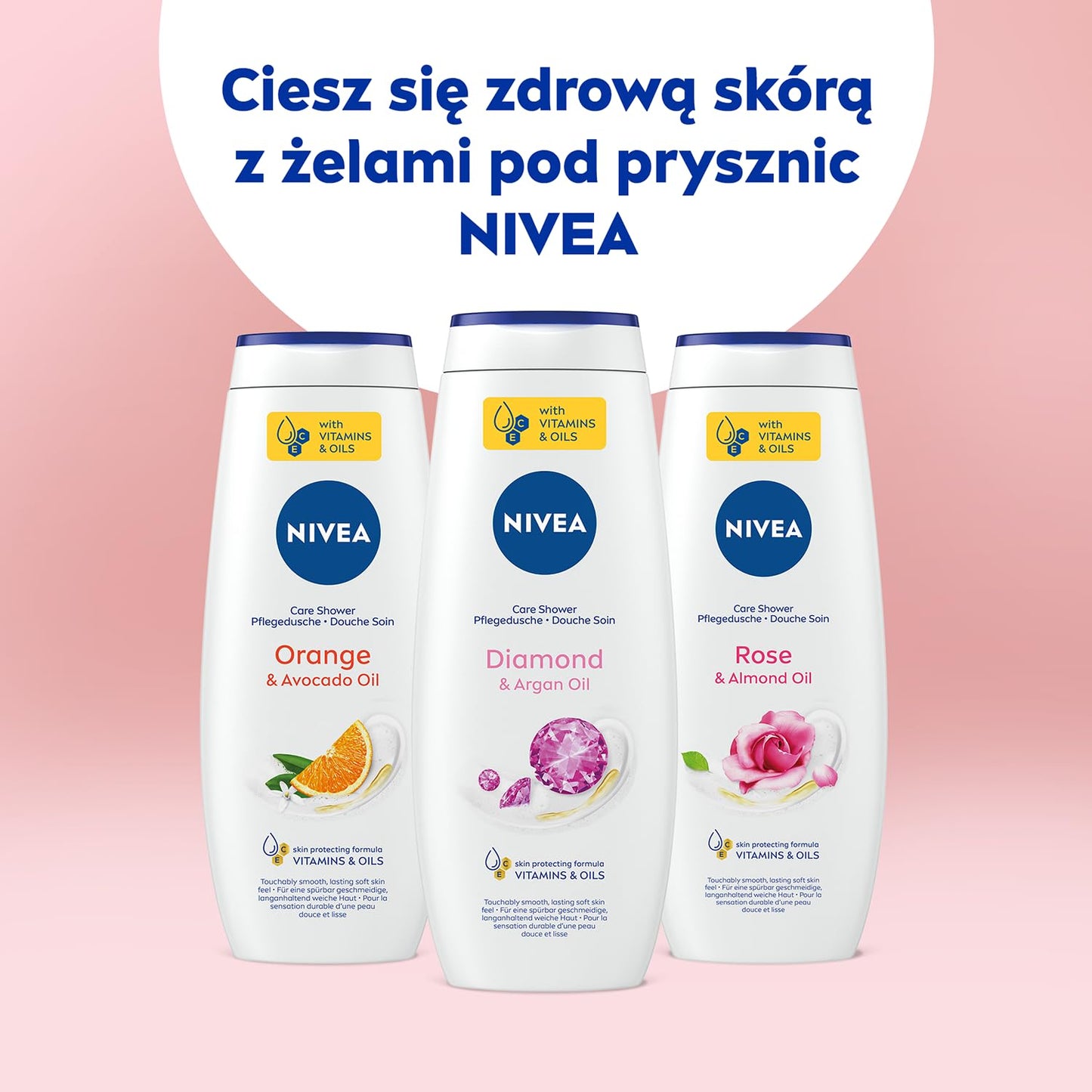 NIVEA Care & Diamond Diamond Shower Gel 500 ml