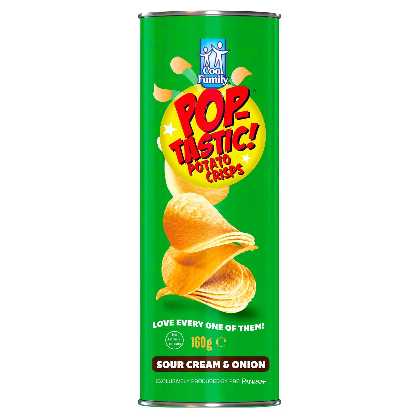 Pop-Tastic! Potato Crisps Sour Cream & Onion 160g