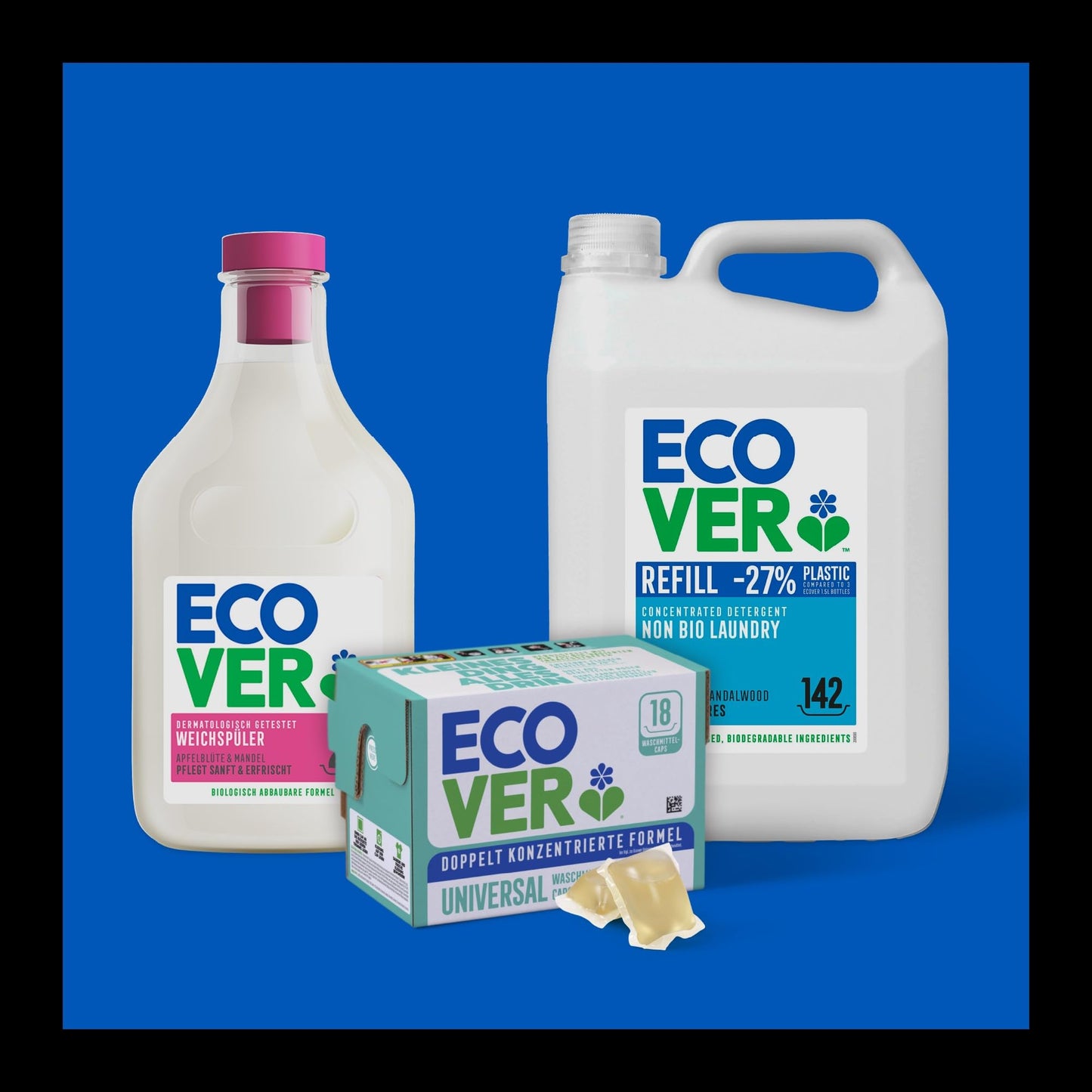 Ecover Zero Non-Bio Laundry Detergent Powder, For Sensitive Skin, Laundry Washing Detergent for Baby Laundry, 1 x 10 Washes, 1 x 750 g